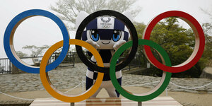 Olympische Ringe.