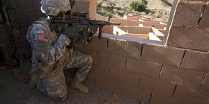 US-Soldat bei Militärübung