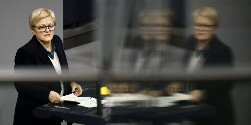 Renate Künast spricht im Bundestag