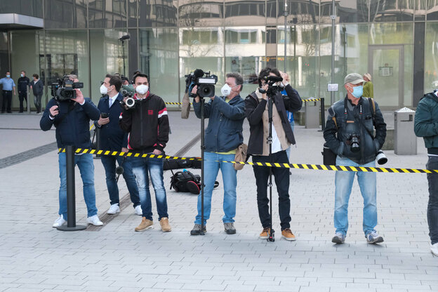 Journalisten mit Kameras Journalisten mit Kameras