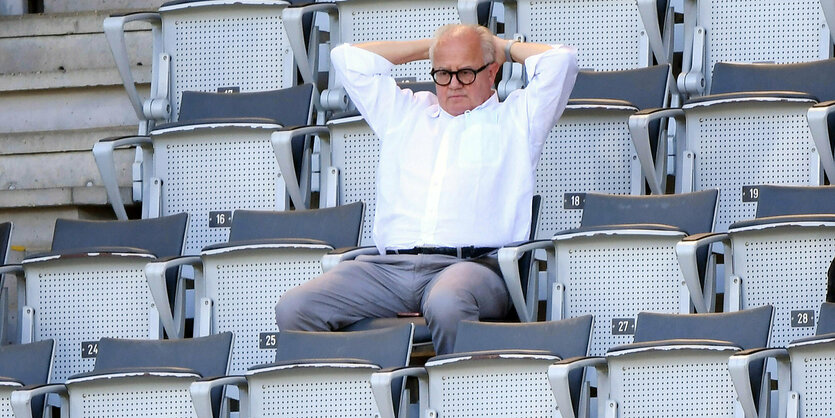 Ex-DFB-Präsident Fritz Keller im Freiburger Stadion.