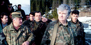 Ratko Mladić und Radovan Karadzic