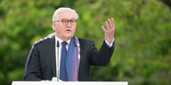 Bundespräsident Frank Walter-Steinmeier spricht auf dem Kirchentag