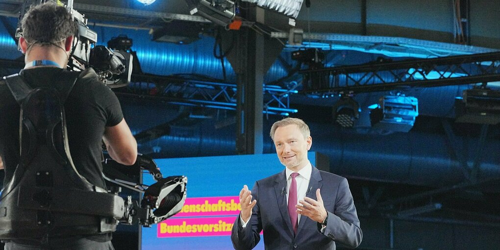 Christian Lindner beim Bundesparteitag der FDP