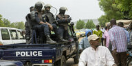 Polizei-Pickup in Mali