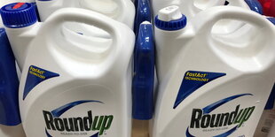 „Roundup“-Flaschen in einem Geschäft in den USA.