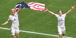 Becky Sauerbrunn und Meghan Klingenberg