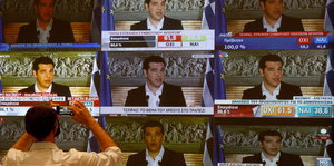 Alexis Tsipras im TV