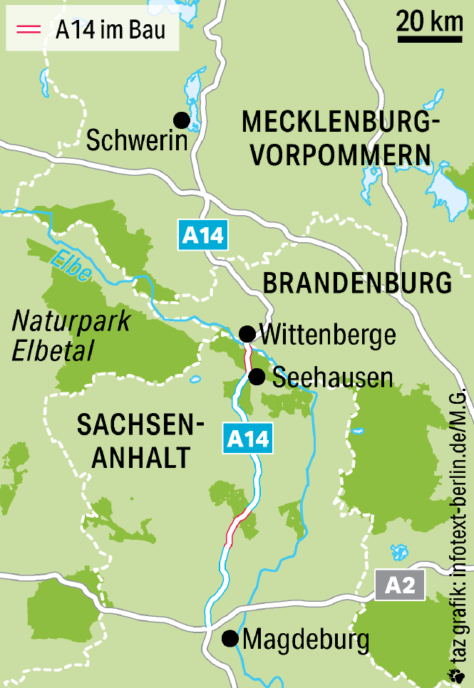 Grafik Verlauf der A14