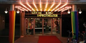 Der Eingang des Kinos City46 in Bremen beim Queerfilmfestival 2011