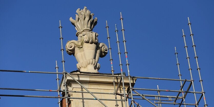 Baustellendetail der Garnisonkirche