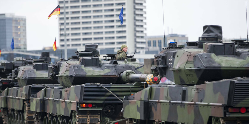 Panzer der Bundeswehr in Vilnius,