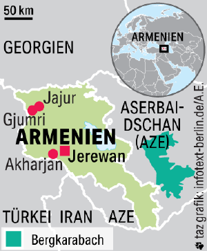 Landkarte von Armenien