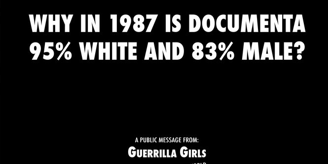 Kunstplakat der Guerrilla Girls