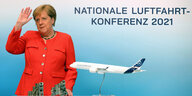 Bundeskanzlerin Merkel auf der nationalen Luftfahrtkonferenz