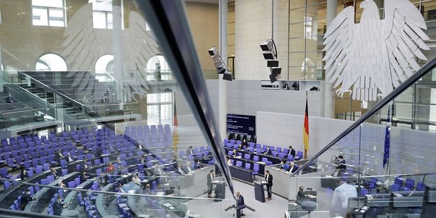 Blick in den Bundestag während der Sitzung am 24.06.