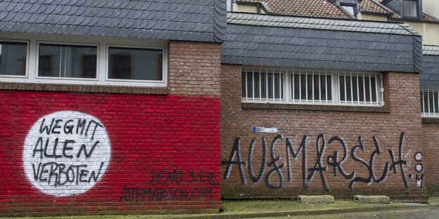 Nazigraffiti in Dortmund-Dorstfeld