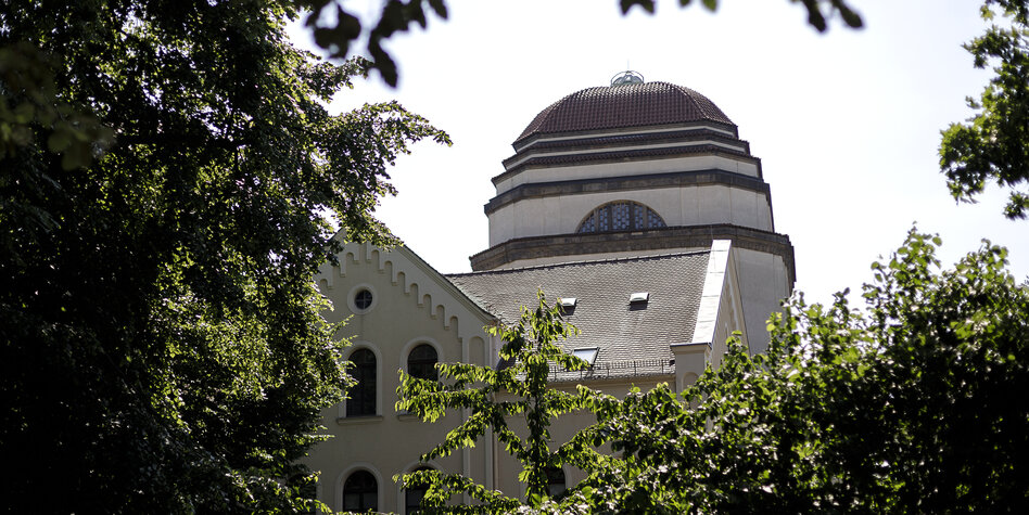 Aufnahme der Kuppel der Görlitzer Synagoge