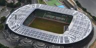 Die Luftaufnahme zeigt das Weserstadion