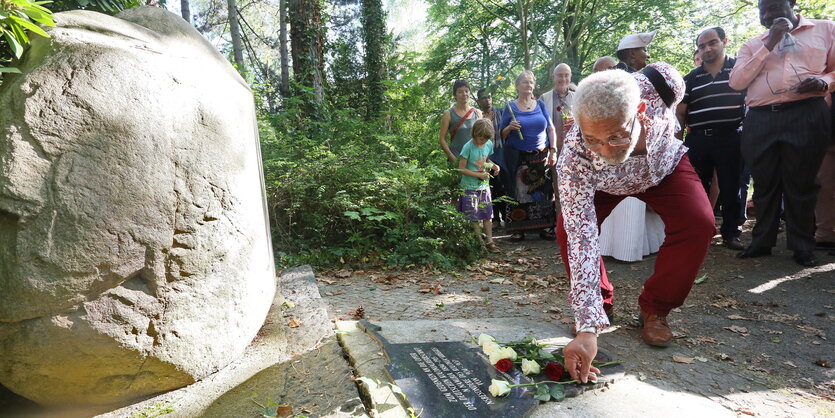 Namibia-Gedenken am Garnisonsfriedhof in Berlin.