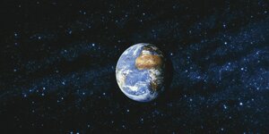 Die Erde aus dem Weltraum betrachtet