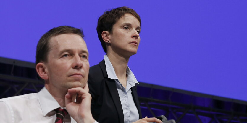 Bernd Lucke und Frauke Petry