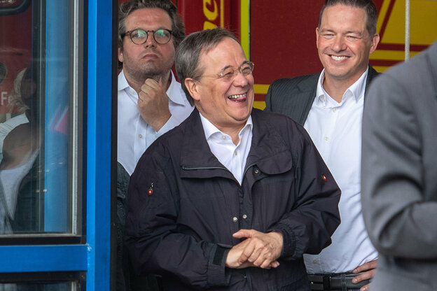 Ein lachender Ministerpräsident Laschet Ein lachender Ministerpräsident Laschet