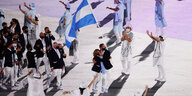 Das argentinische Tea bei der Eröffnungszeremonie der Olympischen Spiele.