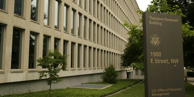 Das Bürogebäude des US-Office of Personnel Management in Washington