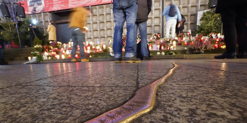 Blick auf das Mahnmal am Breitscheidplatz