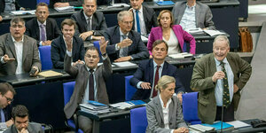 Blick in die REihen der AfD-Fraktion im Bundestag