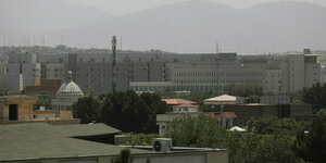 Kabul: Blick auf die Gebäude der US-Botschaft.