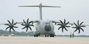 Airbus der Luftwaffe auf dem Stützpunkt Wunstorf