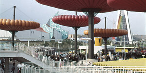 Szene von der Expo in Osaka 1970.