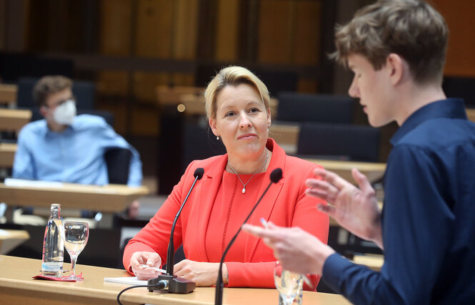 Franziska Giffey im Parlament