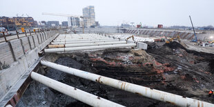 Baustelle in der HafenCity