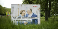 CDU-Wahlplakat mit Reiner Haseloff.