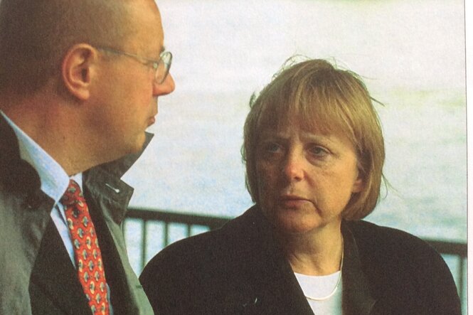 Franz Sommerfeld und Angela Merkel 2006