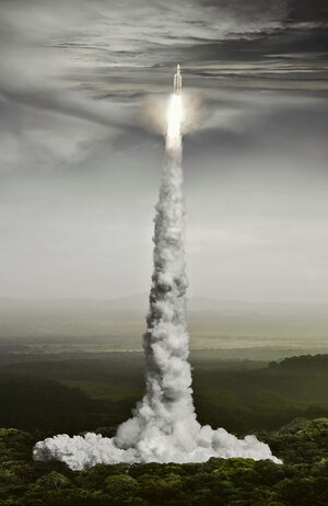 Ein Space Shuttle beim Start Ein Space Shuttle beim Start
