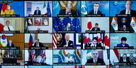 Screenshot der digitaln Vesammlung der g20 Staaten