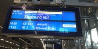 Ein Zug nach Stralsund.
