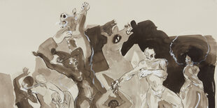 Eine Zeichnung von Kara Walker