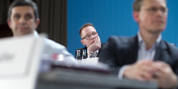 Das Bild zeigt den designierten neuen Parlamentspräsidenten Dennis Buchner von der SPD.