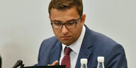 Das Bild zeigt Erik Stohn, den nicht wieder gewählten Vorsitzenden der SPD-Landtagsfraktion in Potsdam.