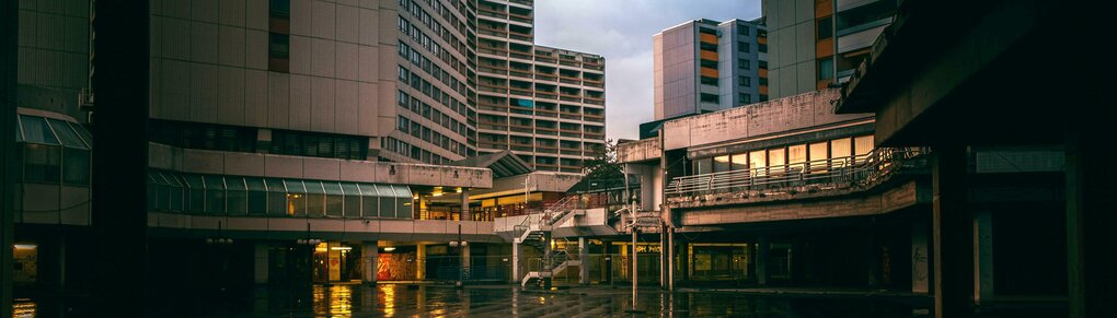 Ihme-Zentrum, brutalistische Gebäude in Hannover