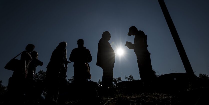 Checkpoint im Osten der Ukraine.