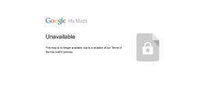 Ein nicht aufrufbare Karte bei Google