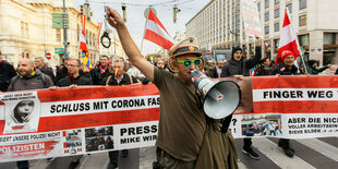 Demonstration in Wien