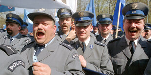 Polizisten in Polen.