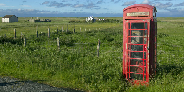 Telefonzelle irgendwo in Großbritannien